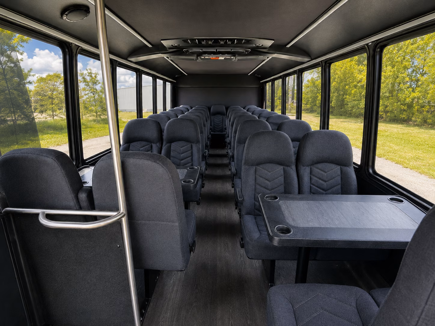 taylor 18 passenger minibus inside