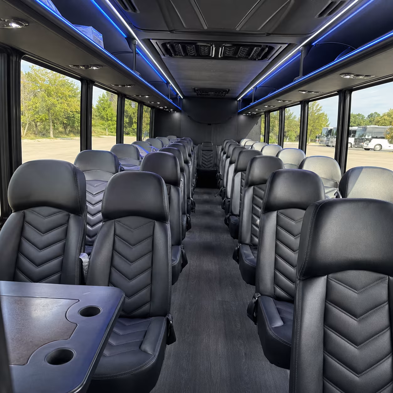 taylor 25 passenger minibus interior