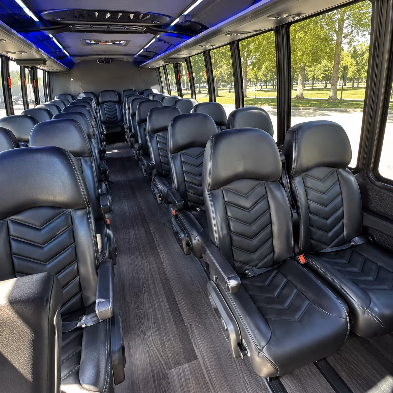 taylor 30 passenger minibus inside