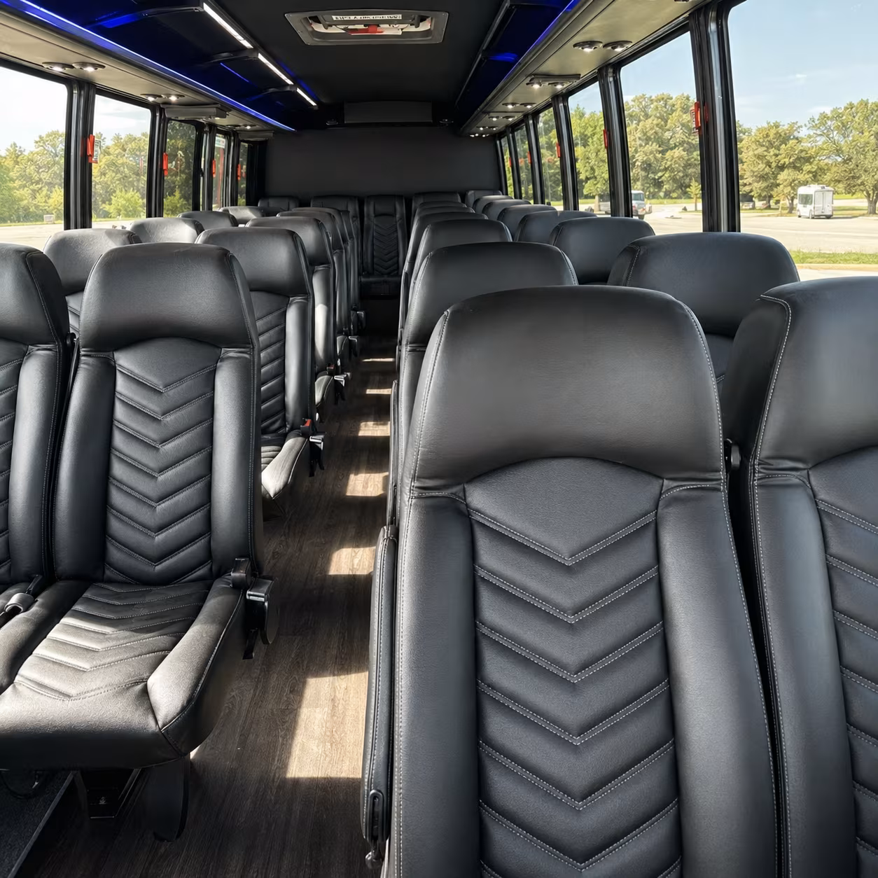 taylor 35 passenger minibus interior