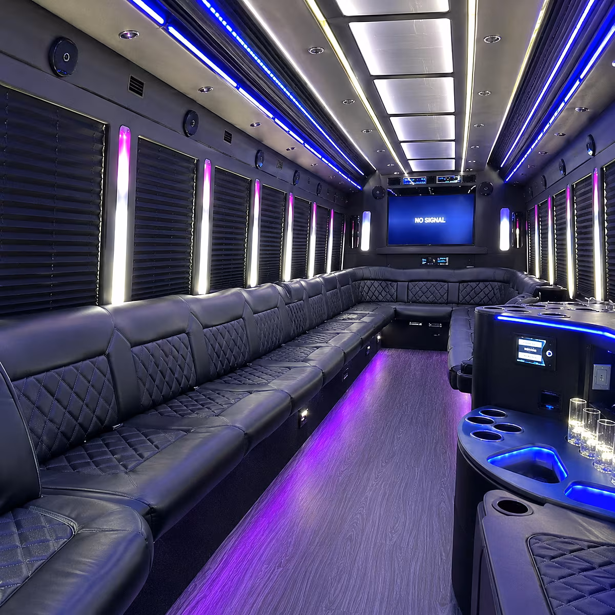 taylor party bus inside
