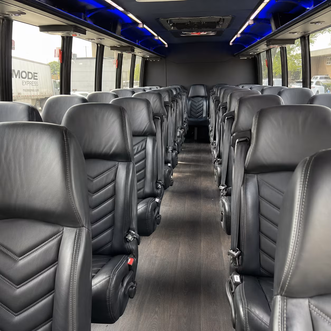 taylor sporting event transportation onboard seating