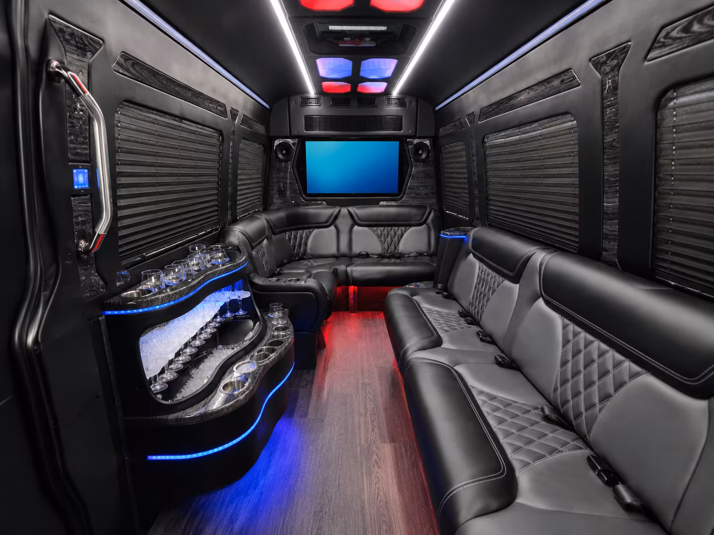taylor sprinter limousine inside