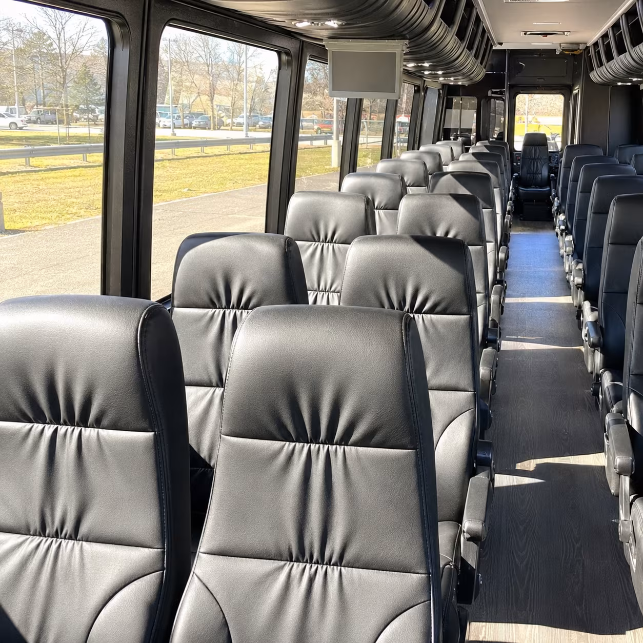 wedding transportation buses available across the taylor michigan area